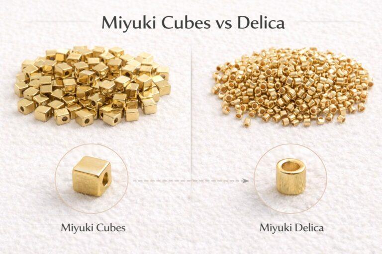 miyuki cubes vs delica