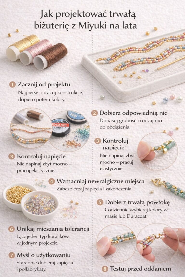jak projektować trwałą biżuterię z Miyuki