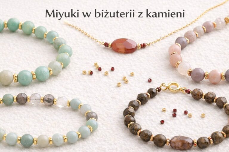 miyuki w biżuterii z kamieni