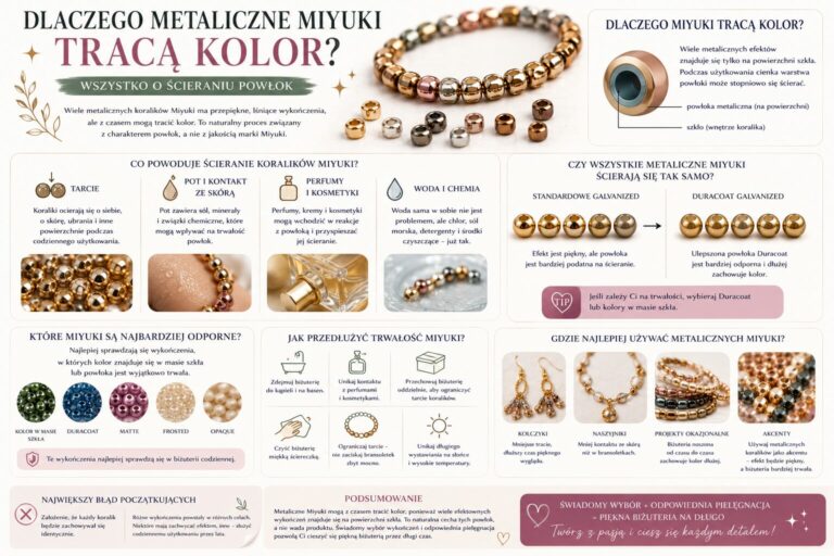 dlaczego metaliczne miyuki tracą kolor